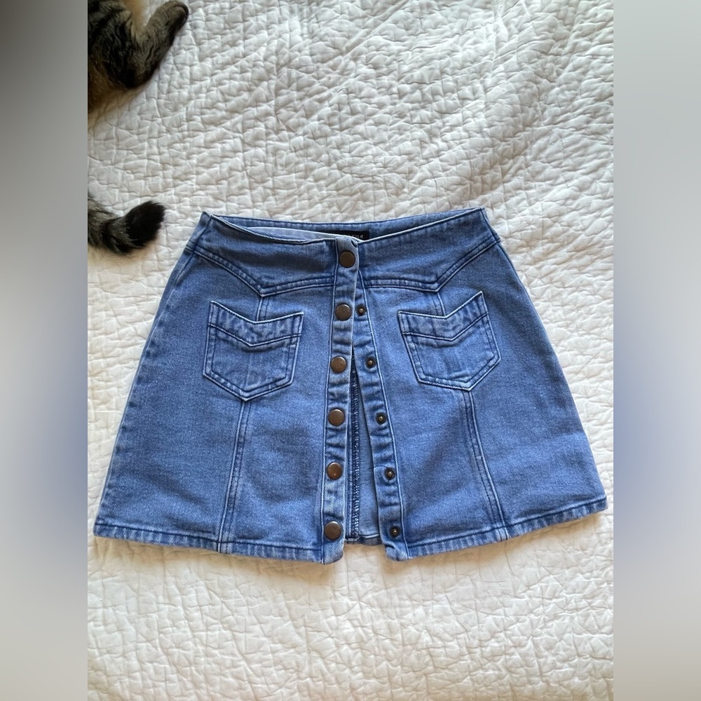 Jean Mini Skirt